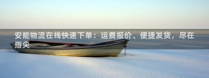 28圈链接：安能物流在线快速下单：运