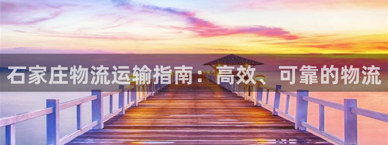 28圈pg麻将胡了：石家庄物流运输指