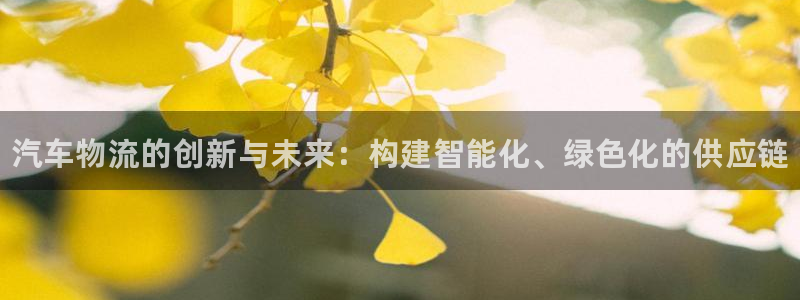 28圈娱乐官网网页入口：汽车物流的创